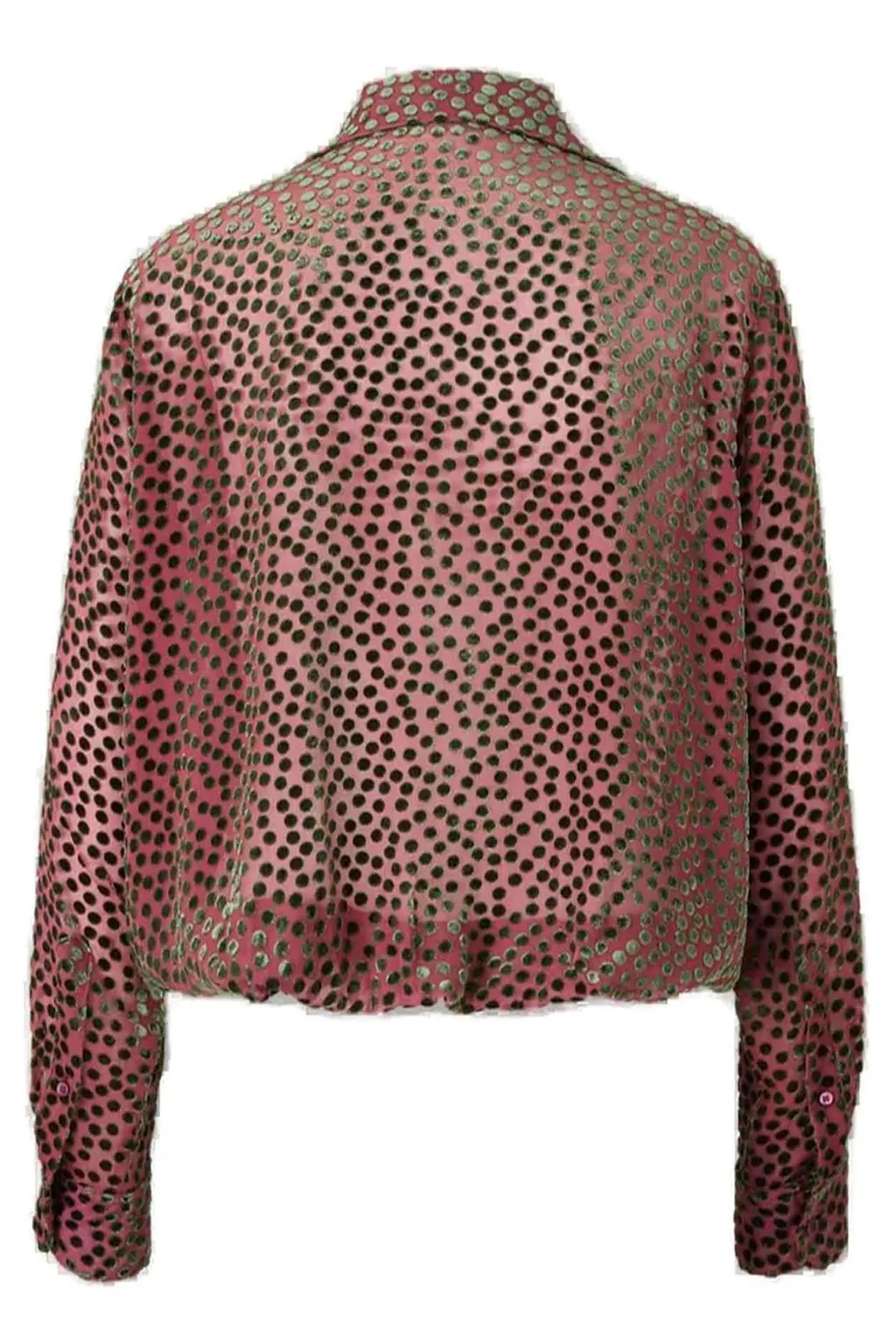 Dries Van Noten Devore Long-Sleeved Wrapped Shirt