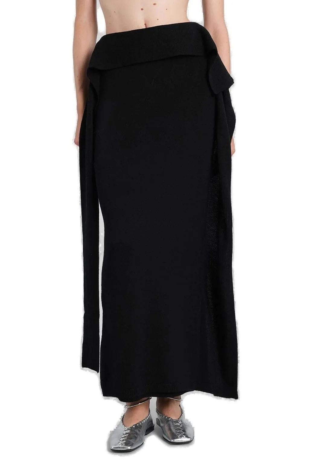 Entire Studios Draped Knit Skirt