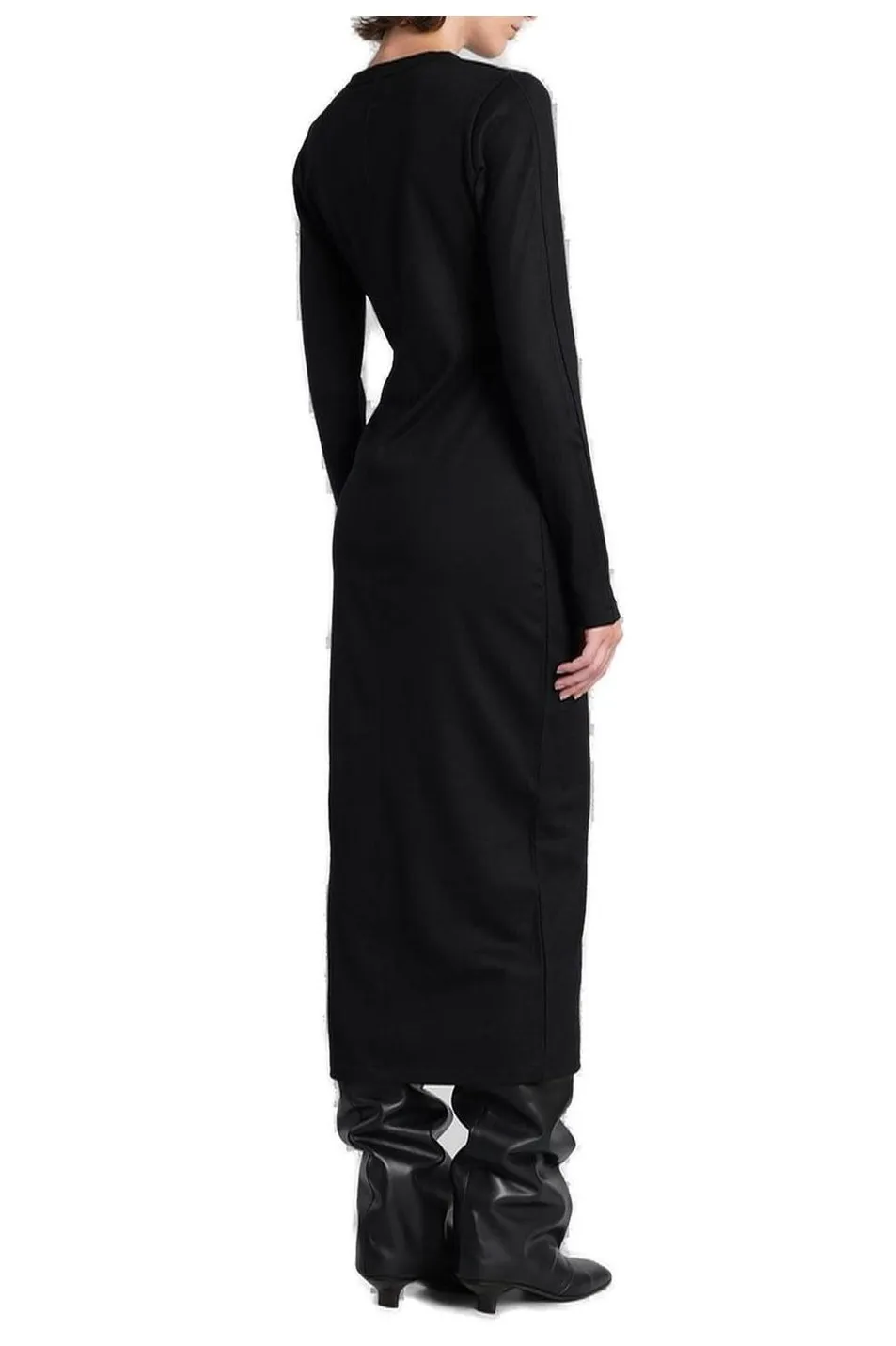 Entire Studios Long-Sleeve Buttoned Midi Dress