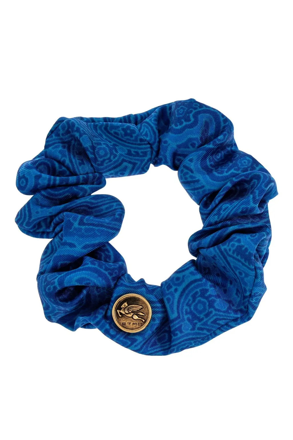 Etro Pegaso Logo Hair Scrunchie