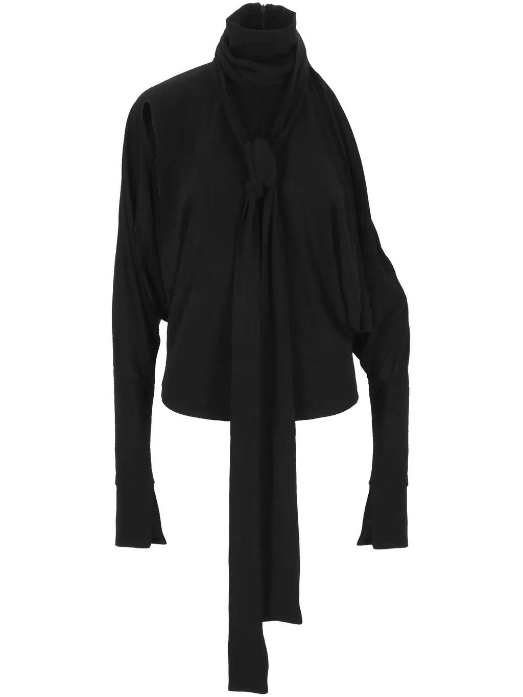 Francesco Murano Draped Scarf-Neck Top