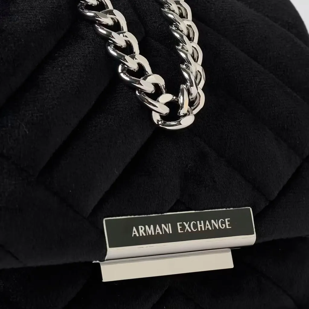 Armani Exchange Logo Detail Quilted Shoulder Bag