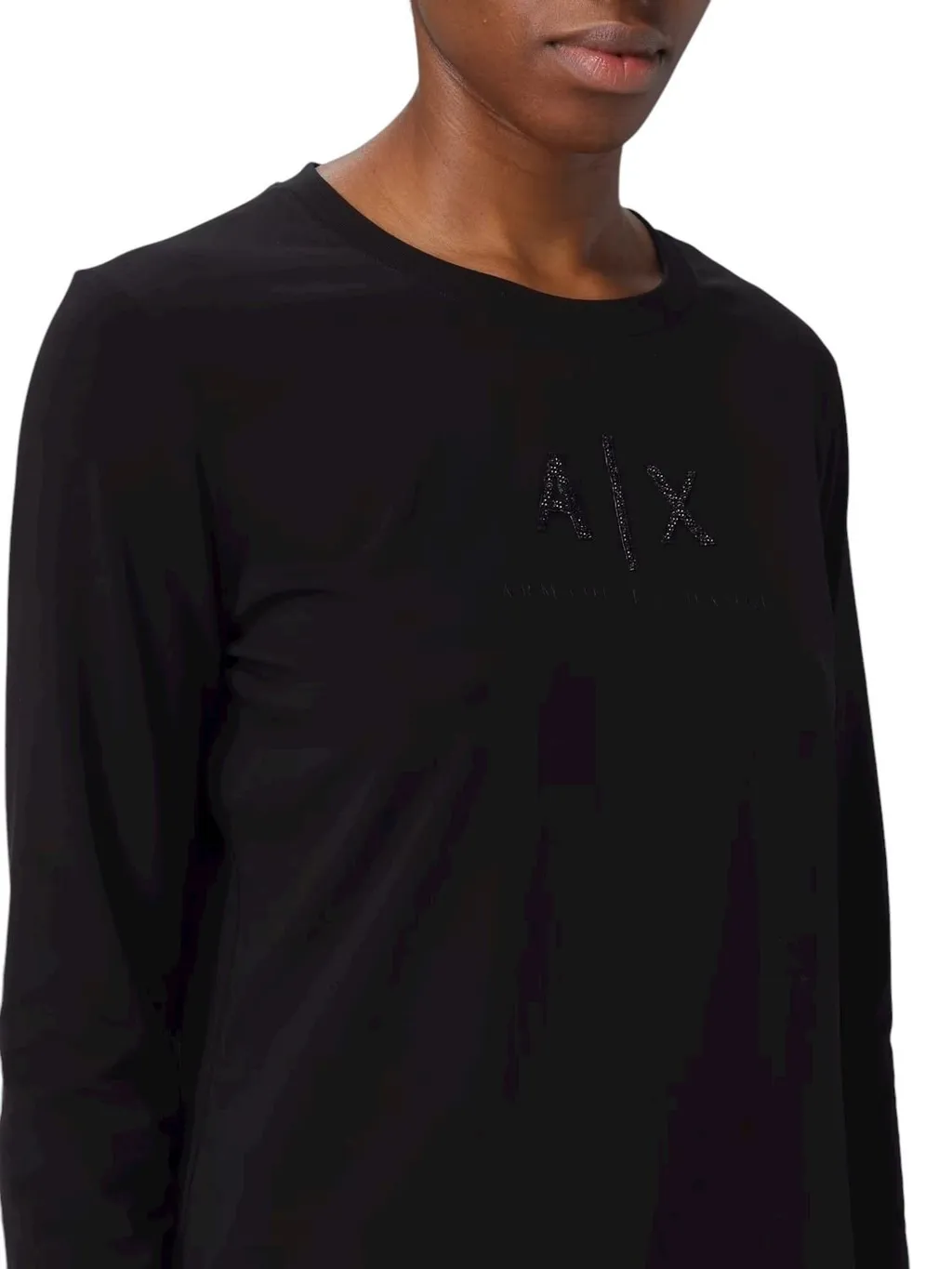 Armani Exchange Logo Long-Sleeved T-Shirt