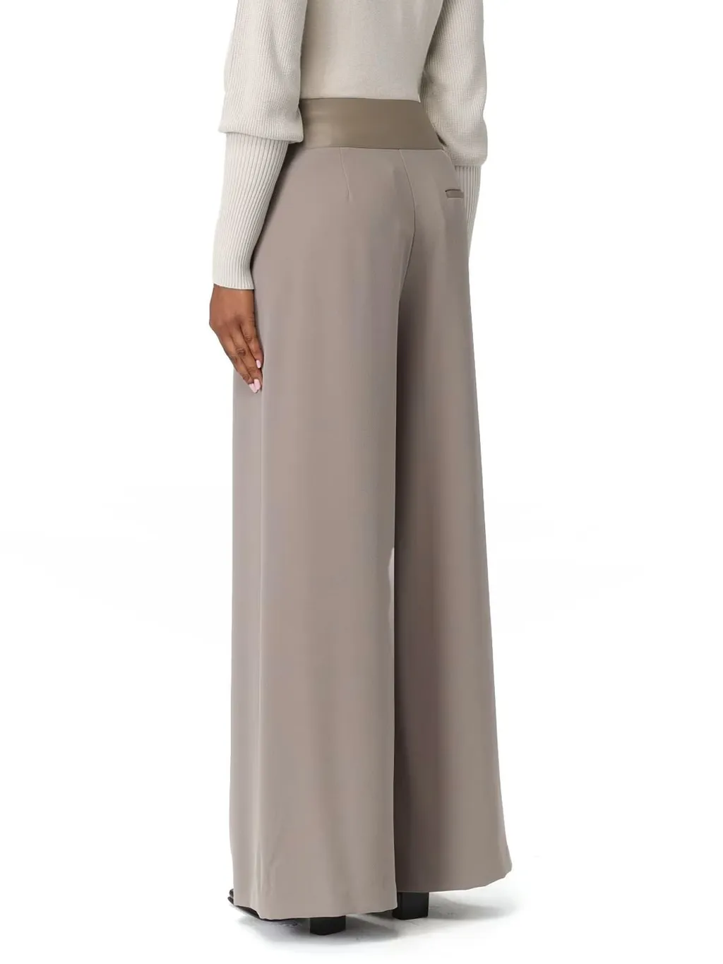 Armani Exchange Wide Leg CrÊPe Trousers