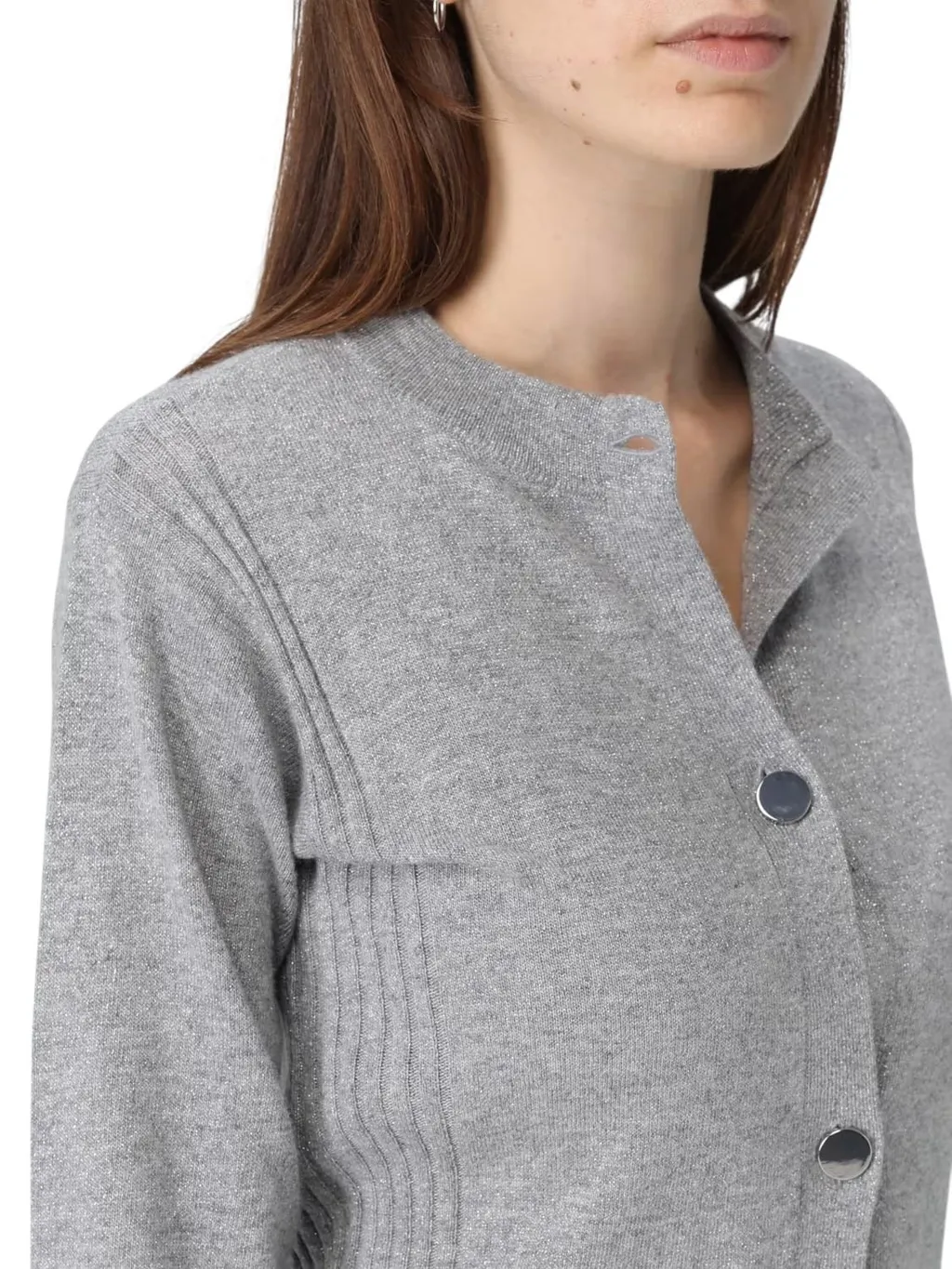 Armani Exchange Buttoned Crewneck Cardigan