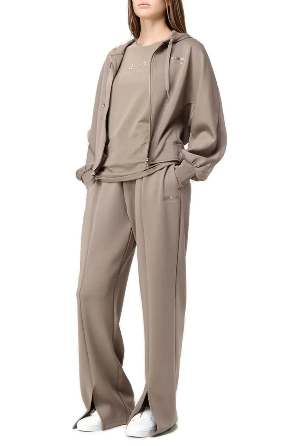 Armani Exchange Slit Detailed Jogger Pants