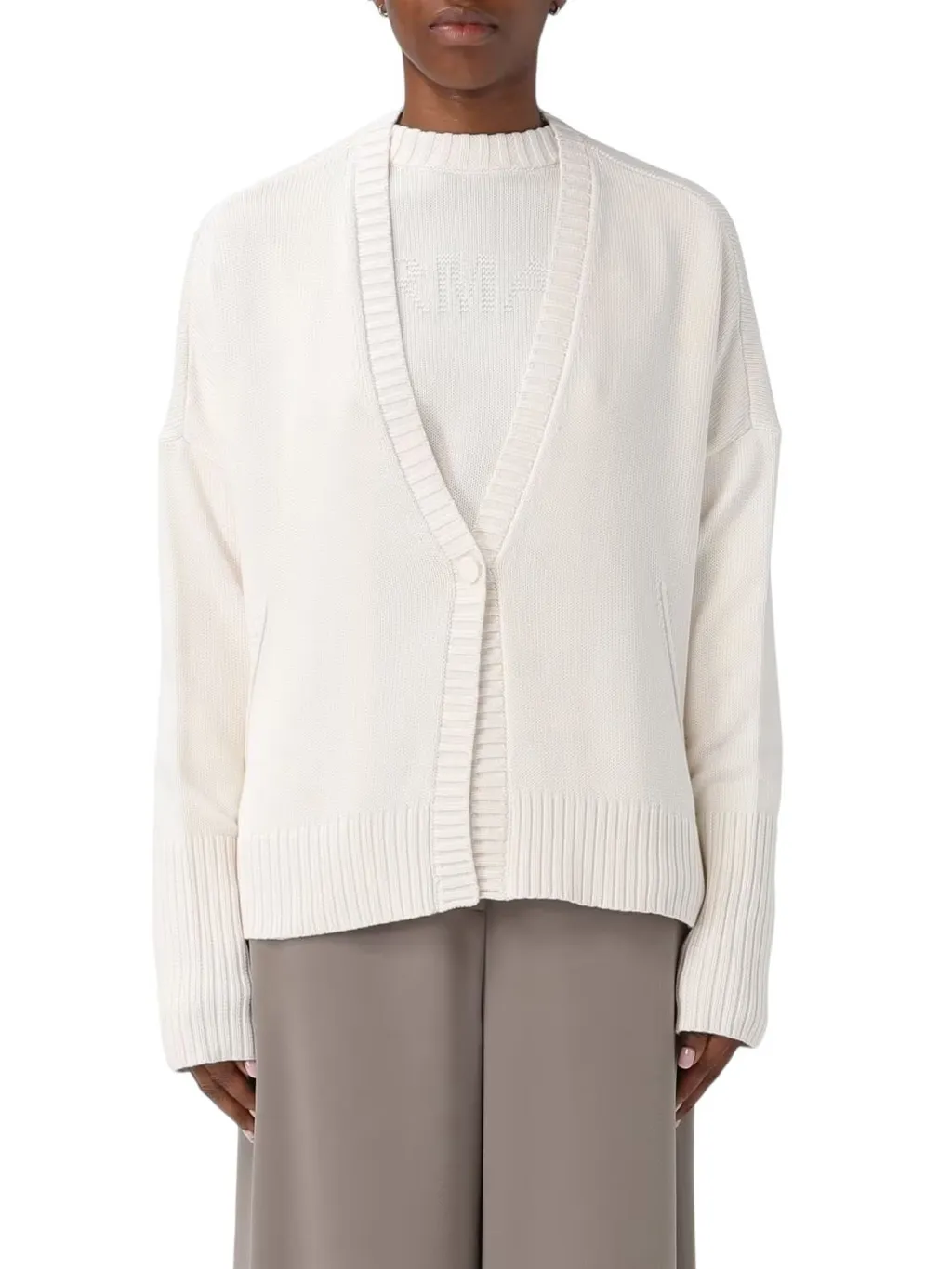 Armani Exchange Asymmetrical Cardigan