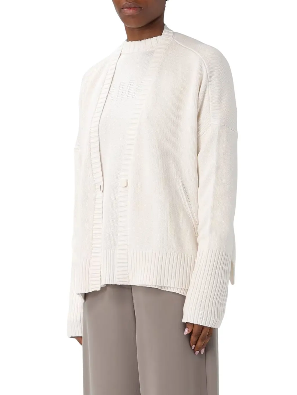 Armani Exchange Asymmetrical Cardigan