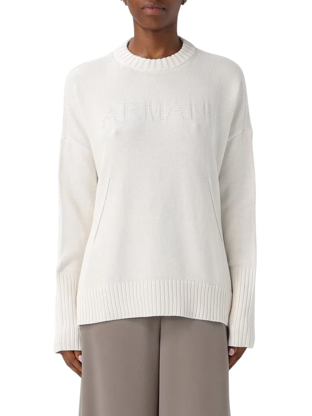 Armani Exchange Logo Detailed Jumper