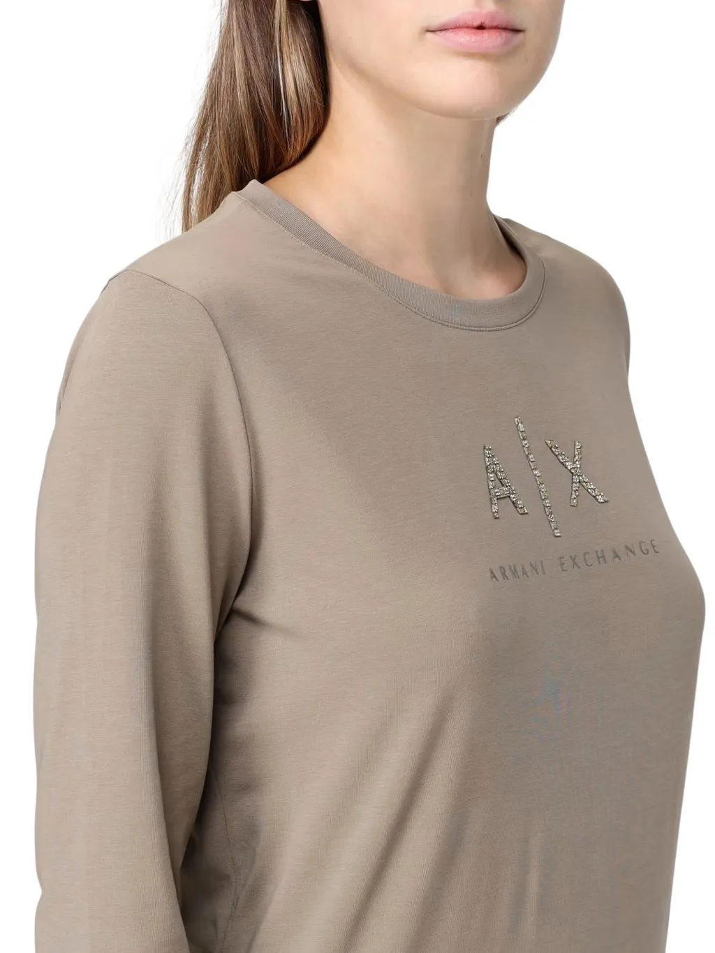 Armani Exchange Logo Long-Sleeved T-Shirt