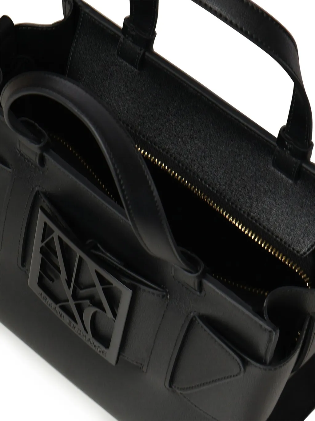 Armani Exchange Logo Structured Tote