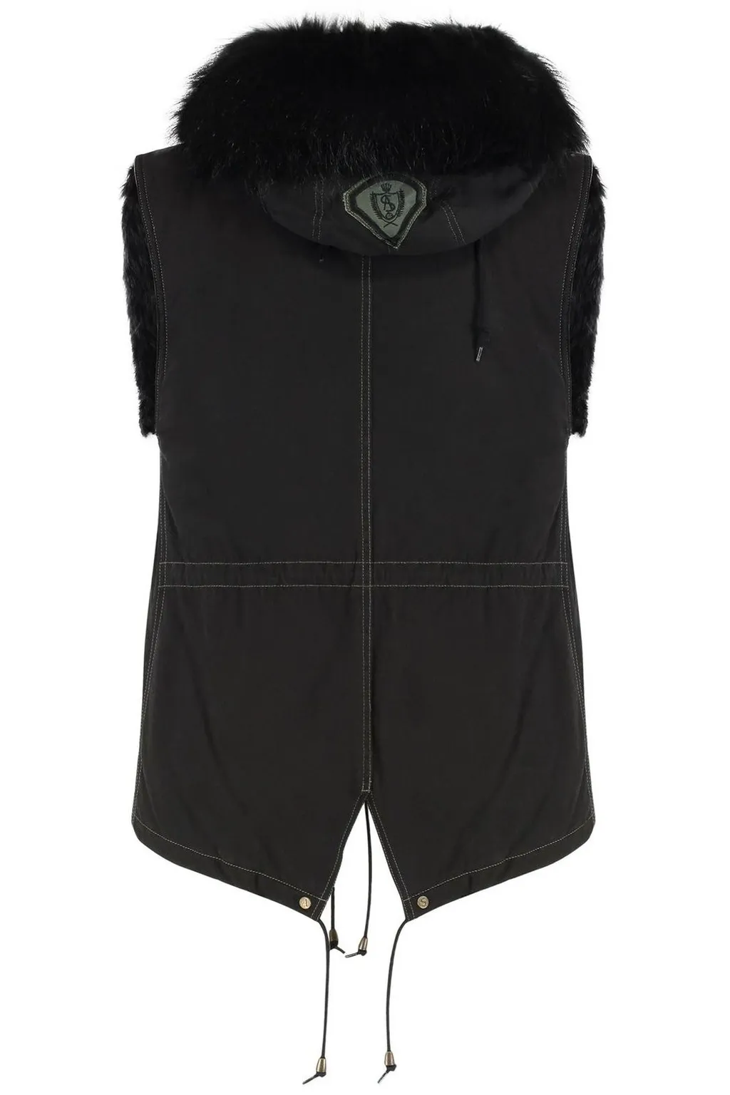 As65 Fur-Trimmed Sleeveless Jacket