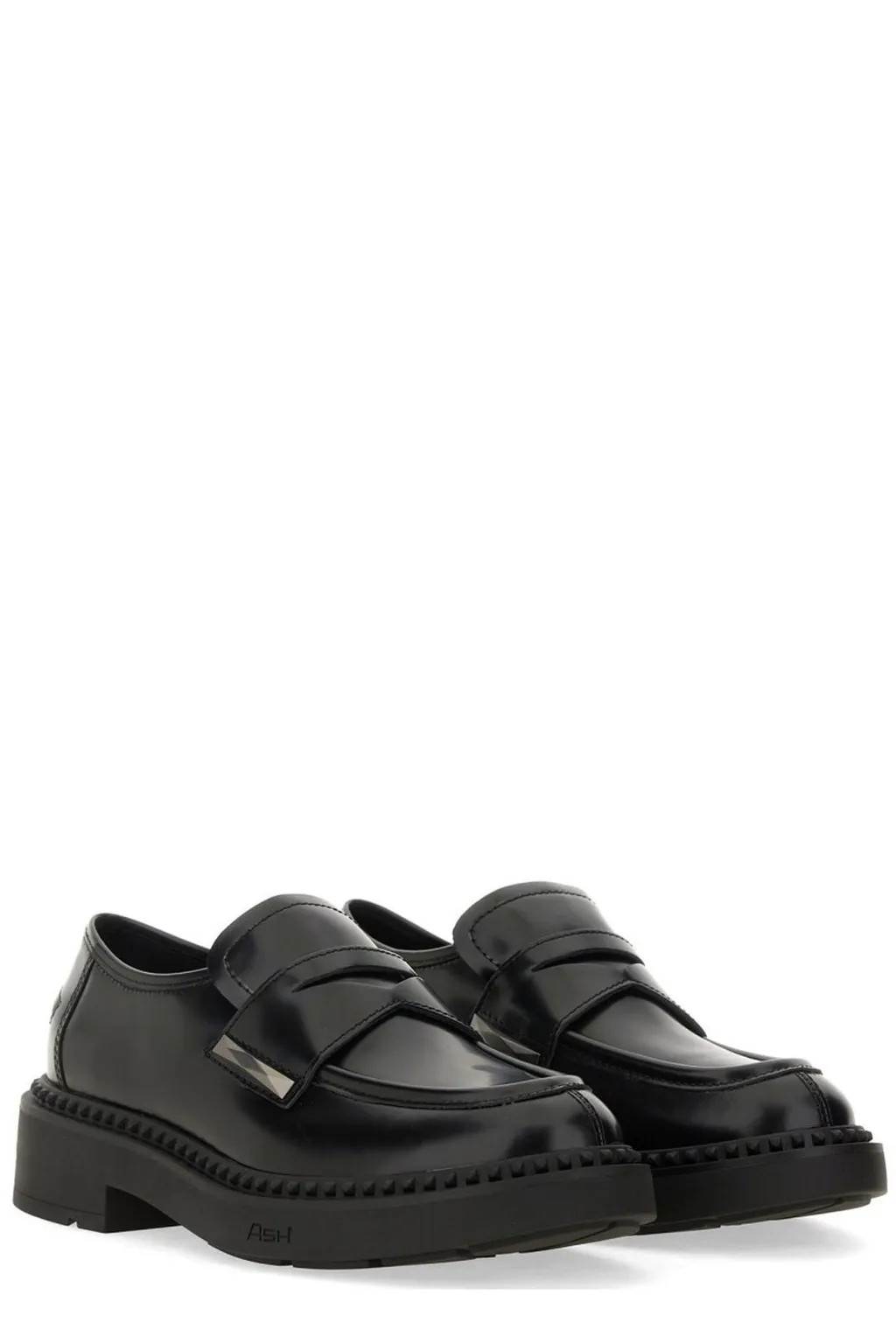 Ash Medusa Studded Platform Loafers