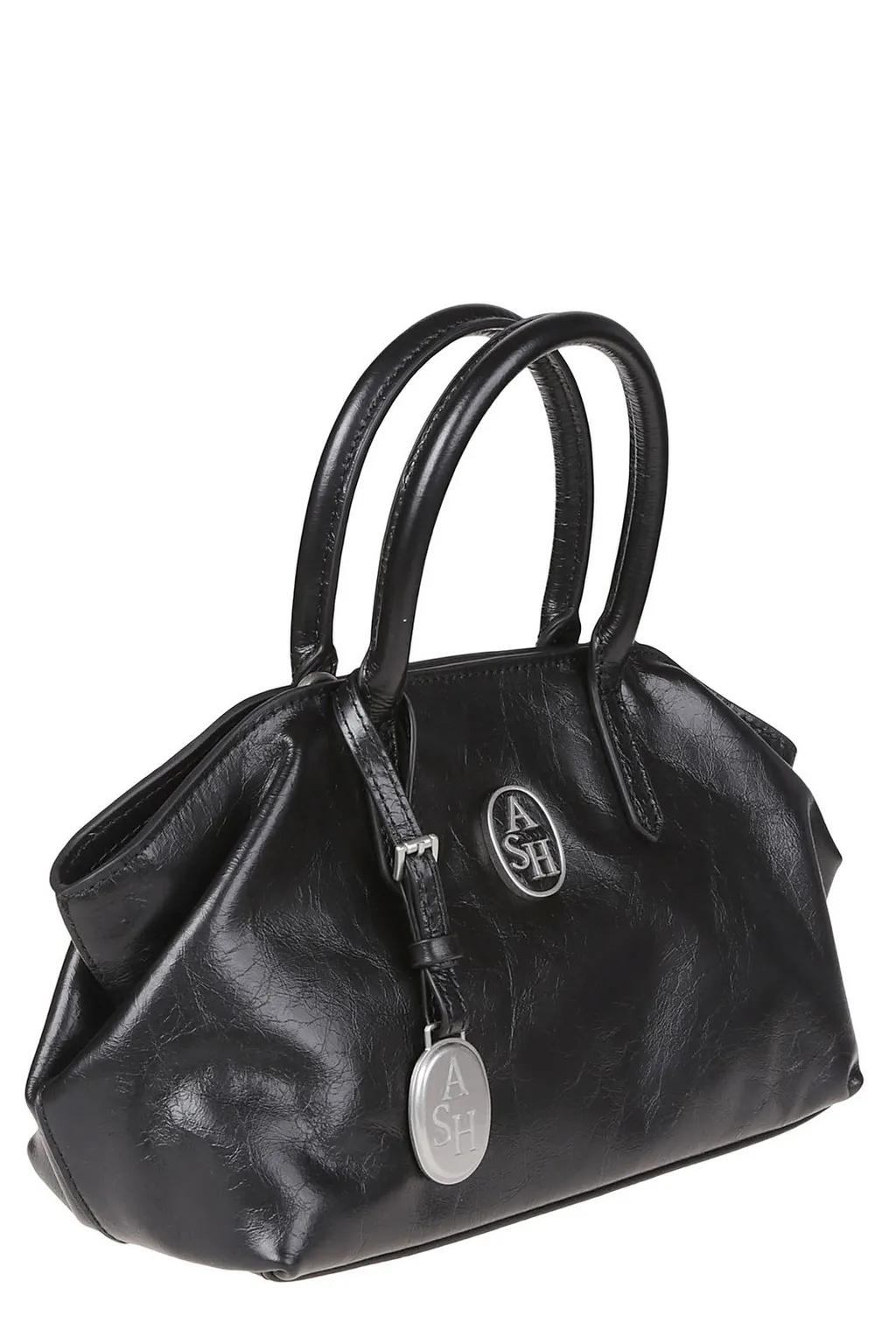 Ash Logo Plaque Top Handle Bag