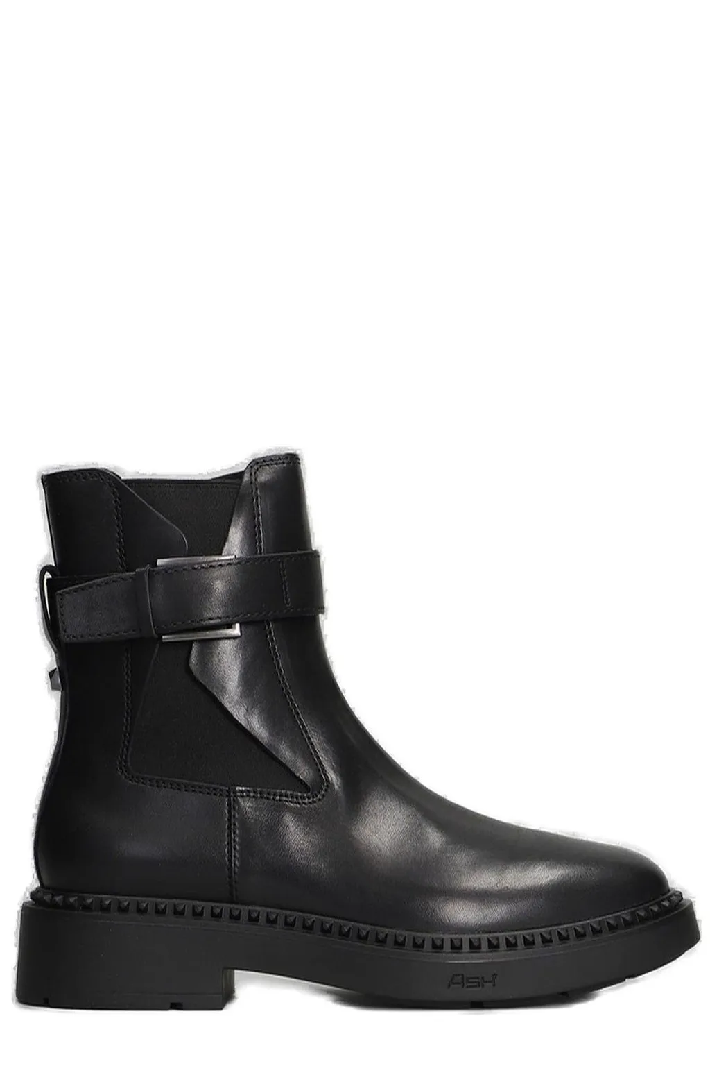 Ash Buckled Ankle Boots