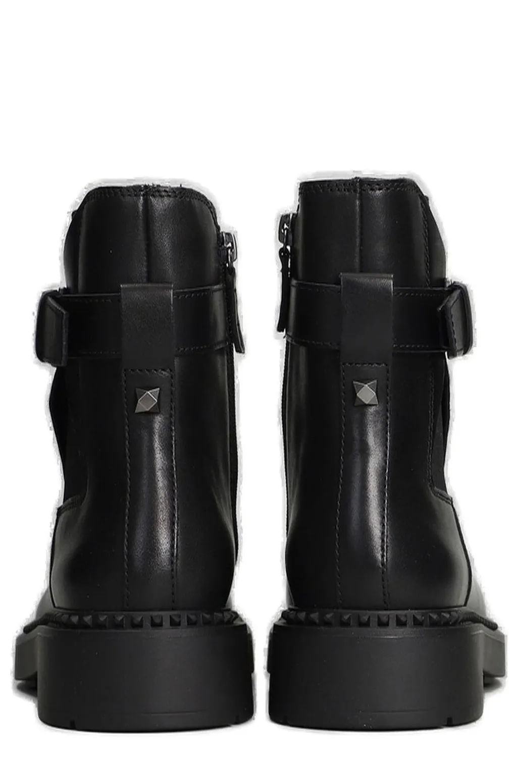 Ash Buckled Ankle Boots
