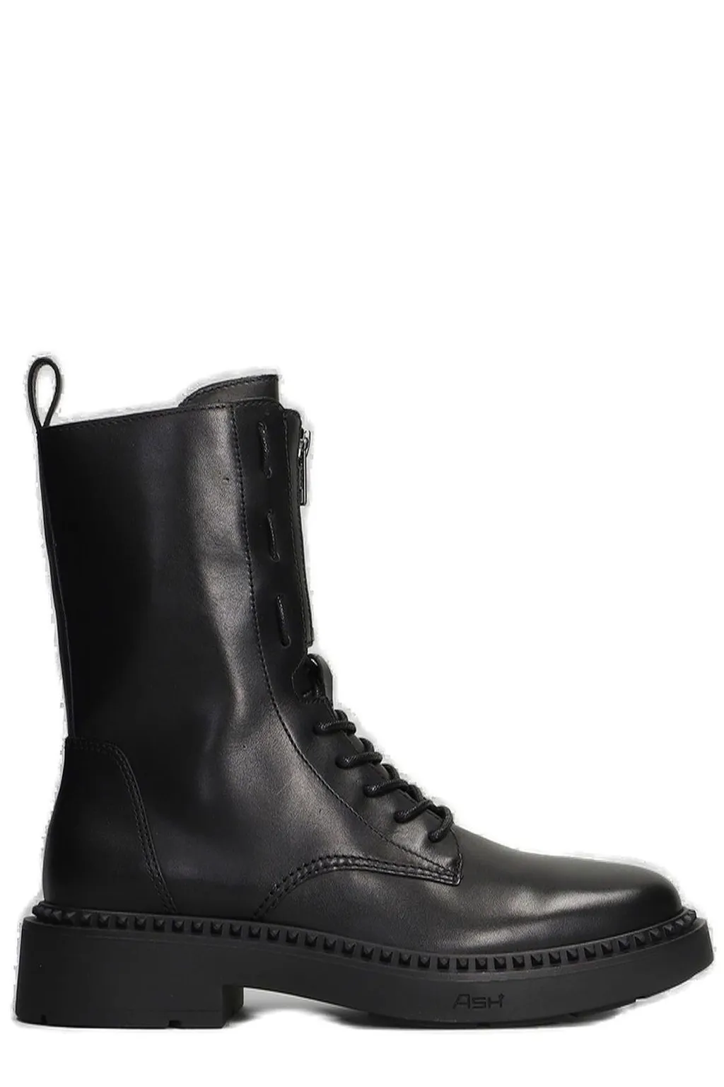 Ash Zipped Lace-Up Boots