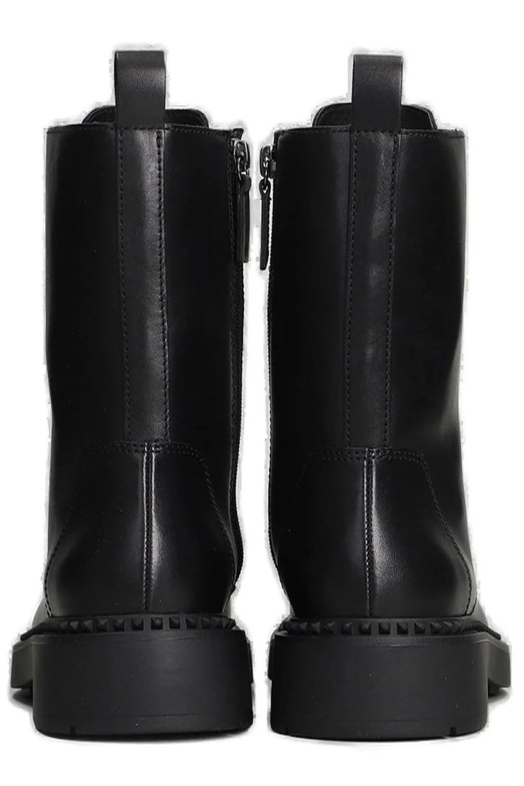 Ash Zipped Lace-Up Boots