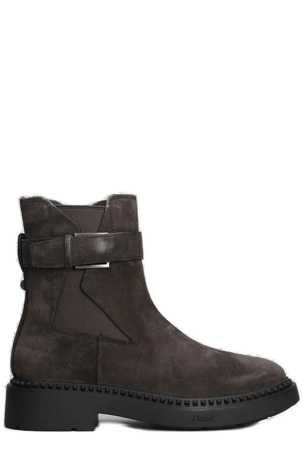 Ash Buckled Ankle Boots