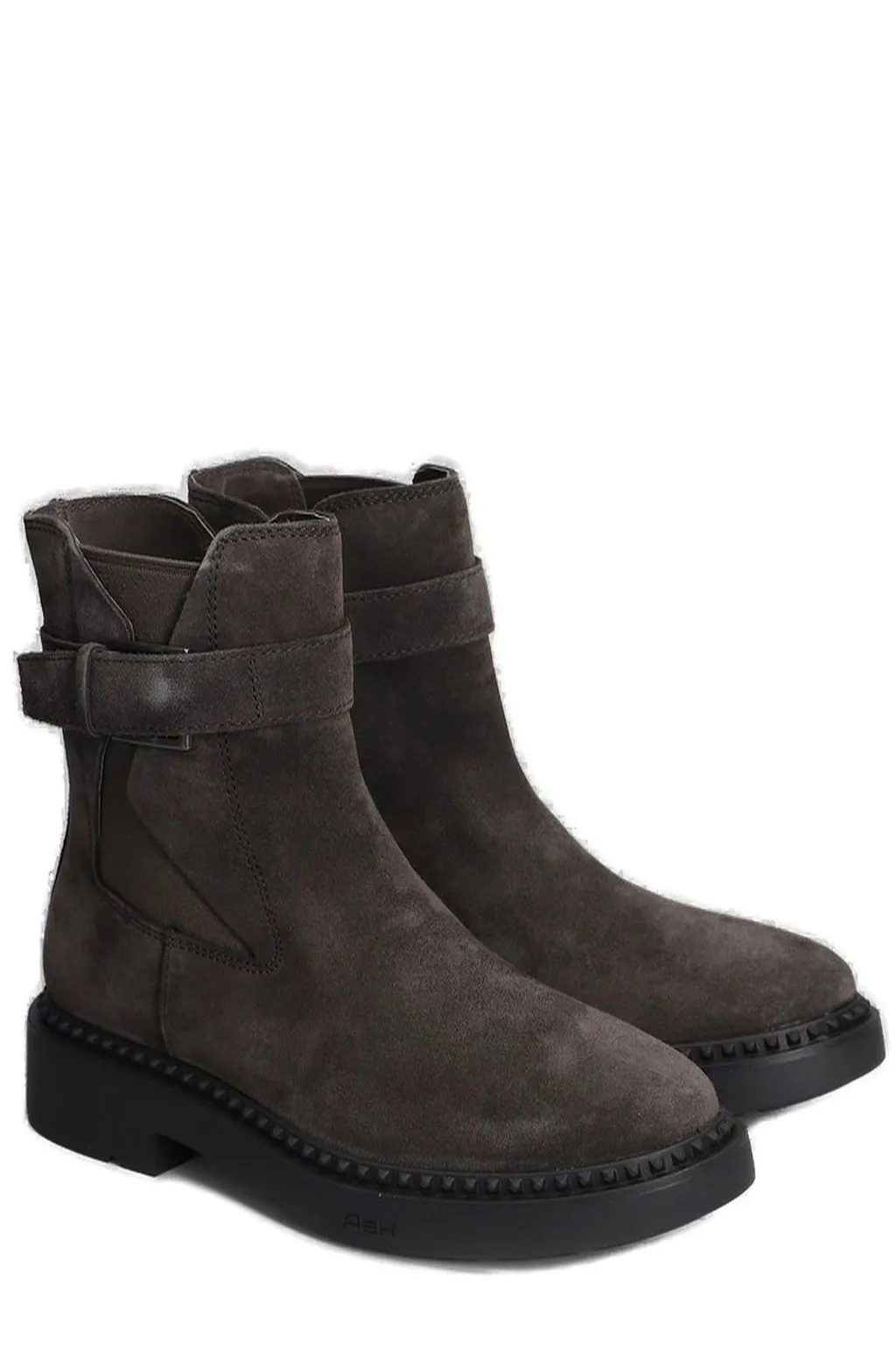Ash Buckled Ankle Boots
