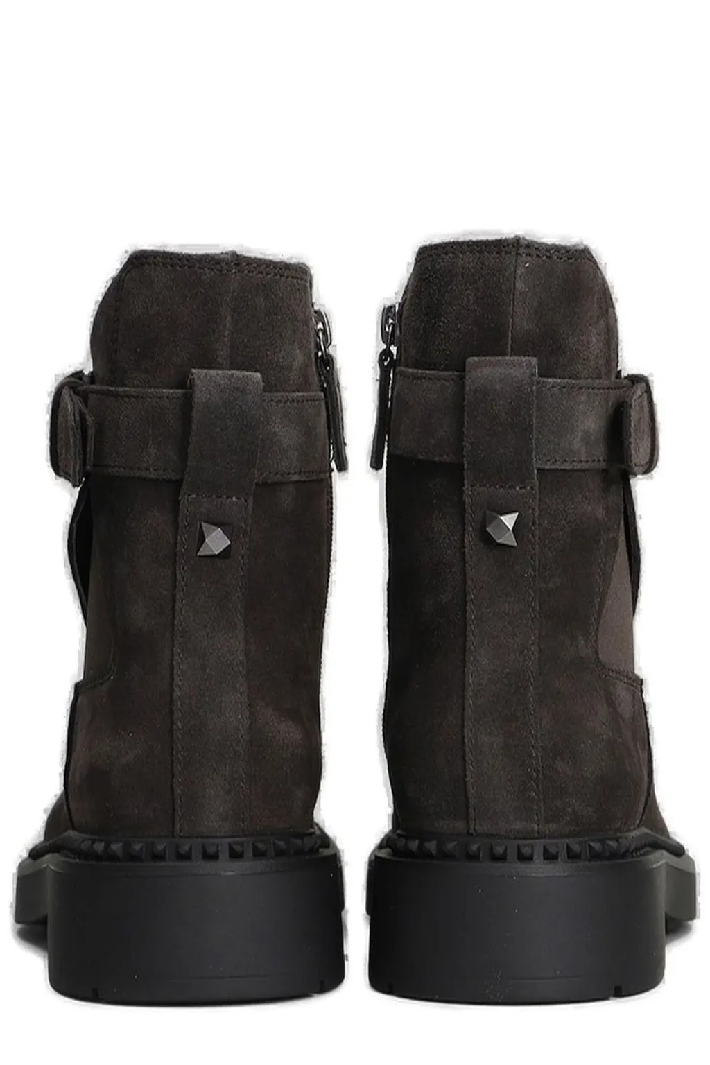 Ash Buckled Ankle Boots