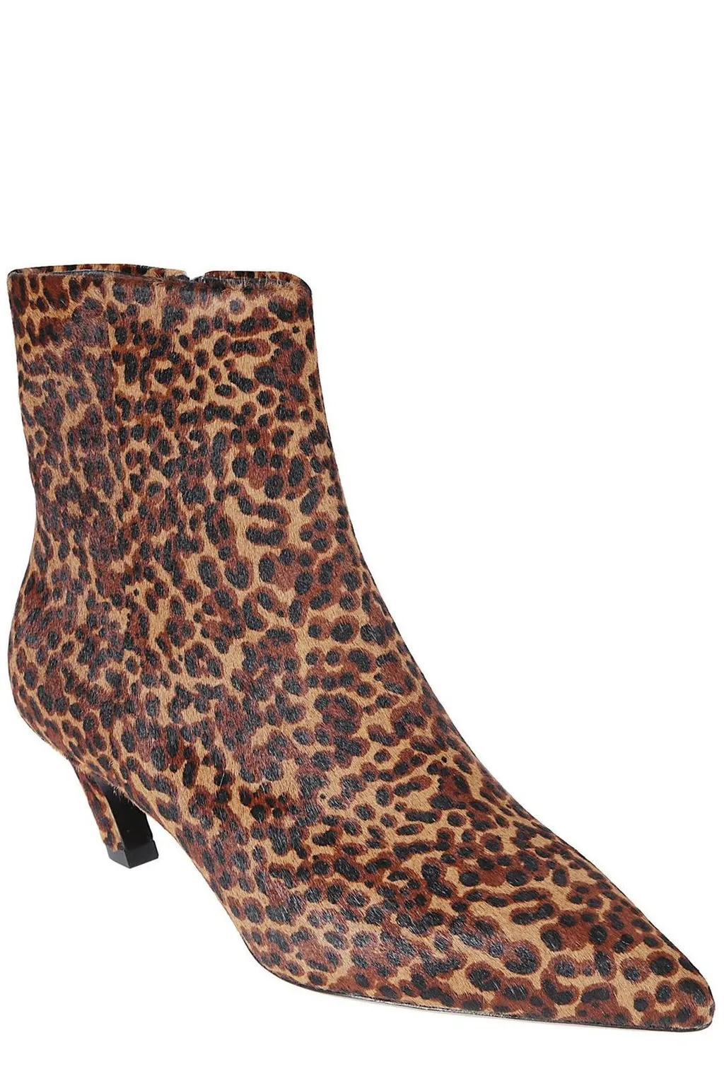 Ash Vicky Leopard-Print Pointed Toe Boots