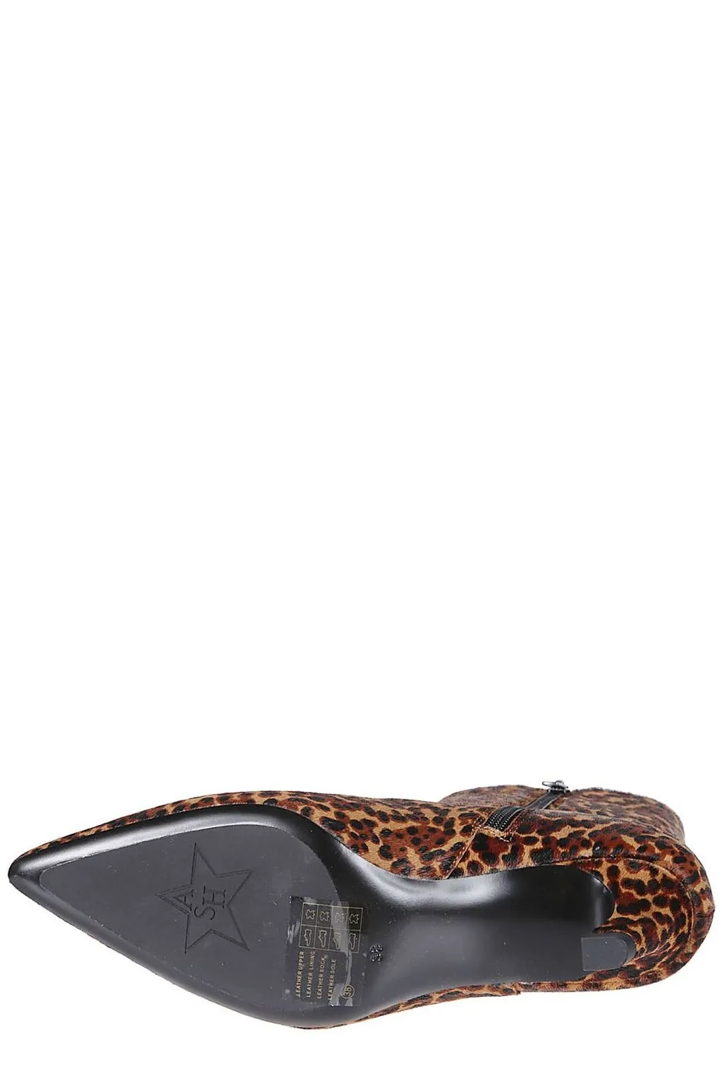 Ash Vicky Leopard-Print Pointed Toe Boots