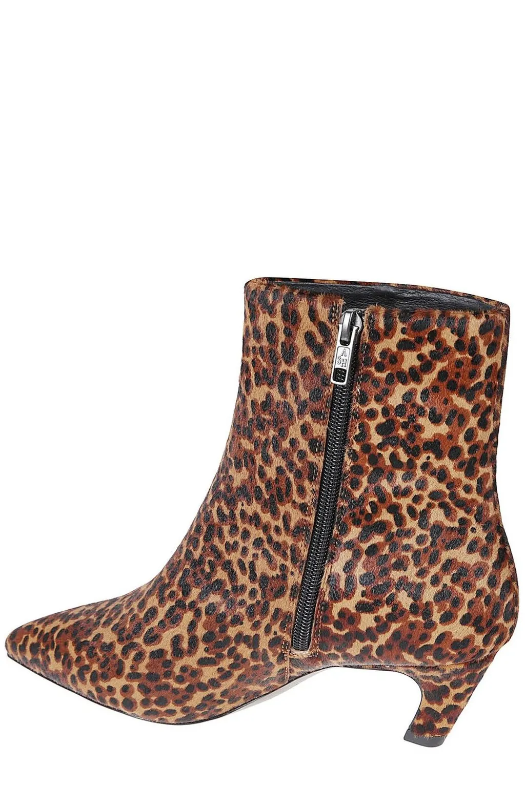 Ash Vicky Leopard-Print Pointed Toe Boots