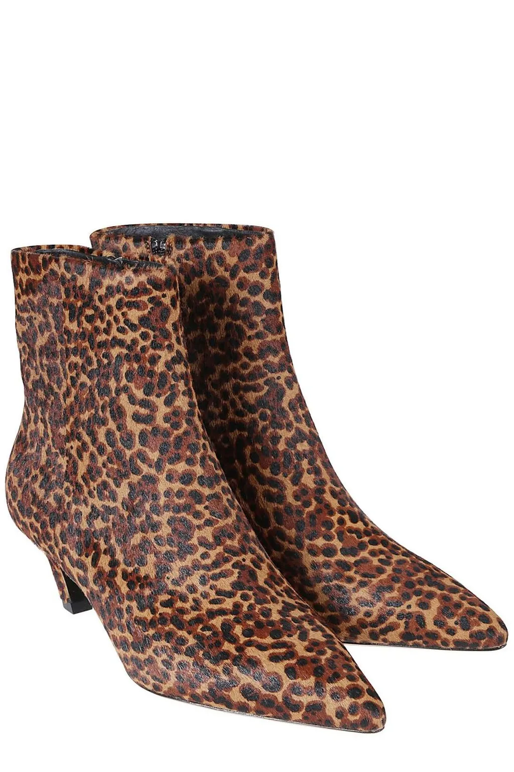 Ash Vicky Leopard-Print Pointed Toe Boots