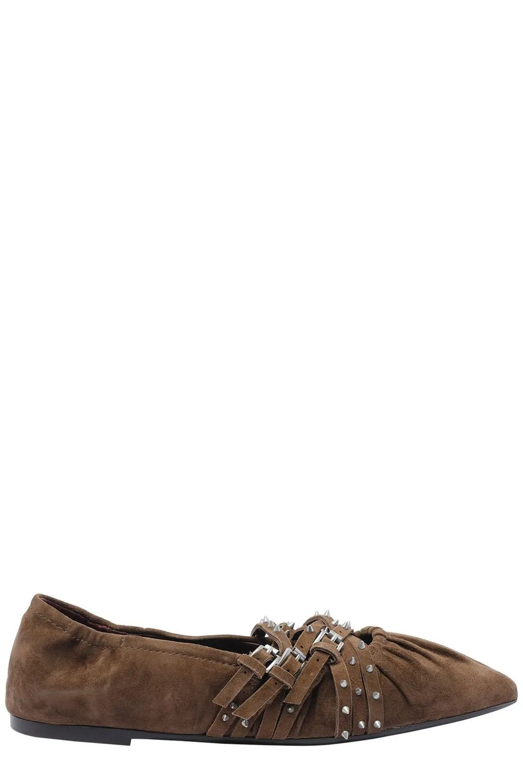 Ash Brenda Studded Slingback Ballet Flats
