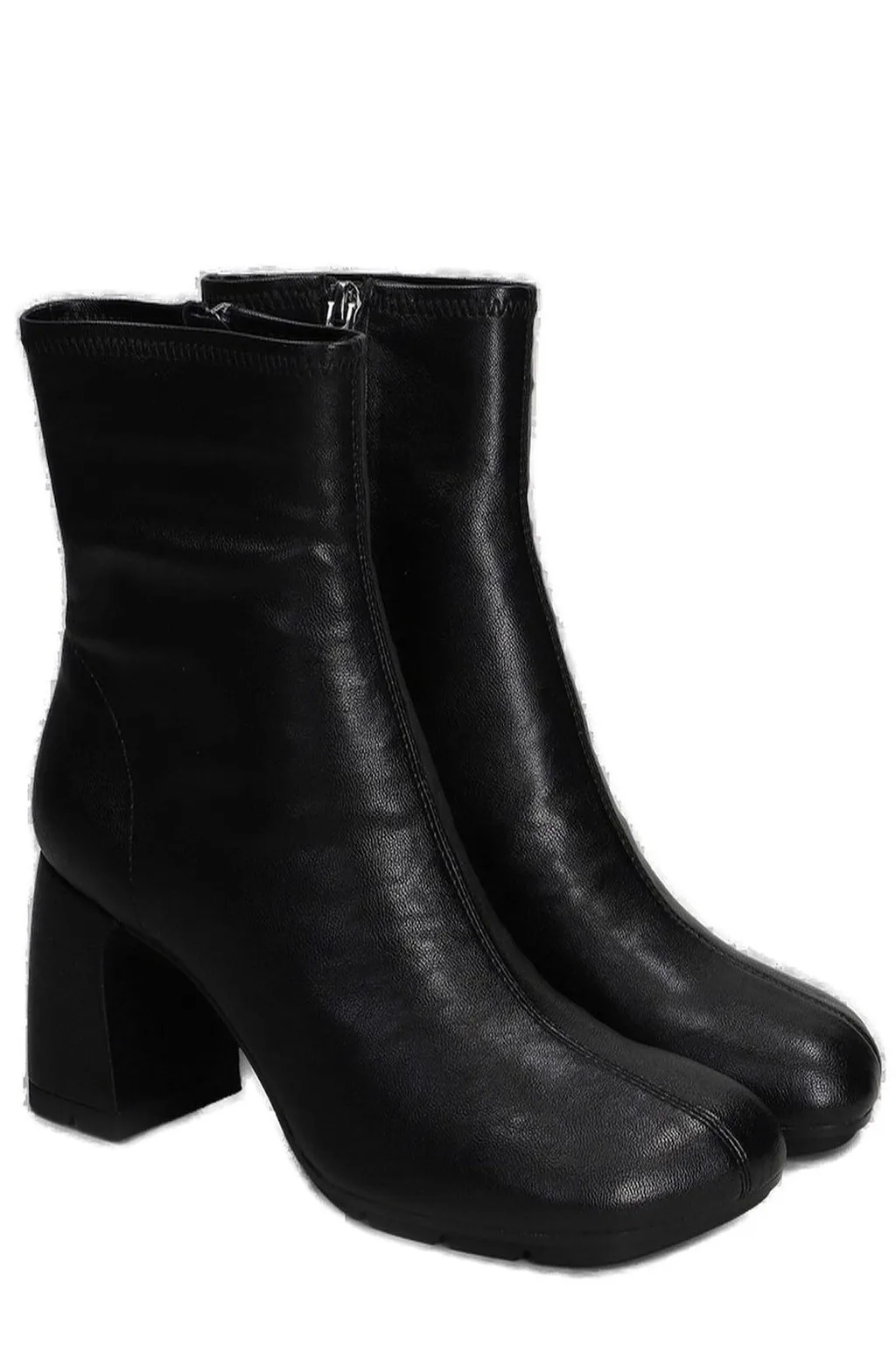 Ash Square-Toe Zipped Boots