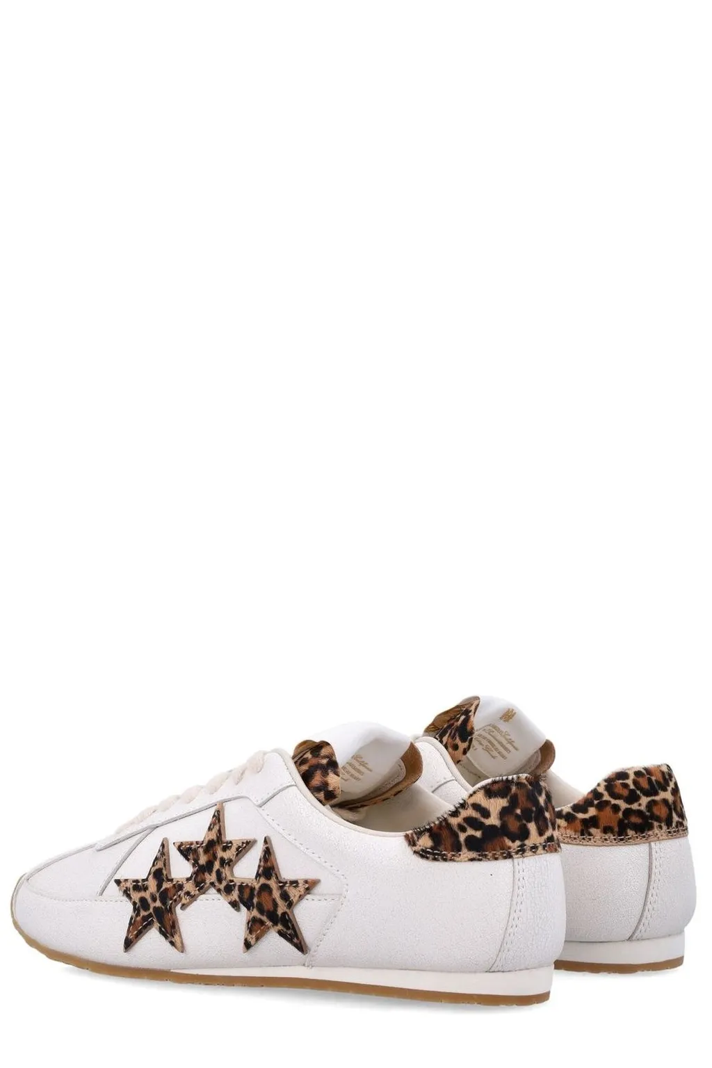 Amiri Leopard Star Lace-Up Sneakers