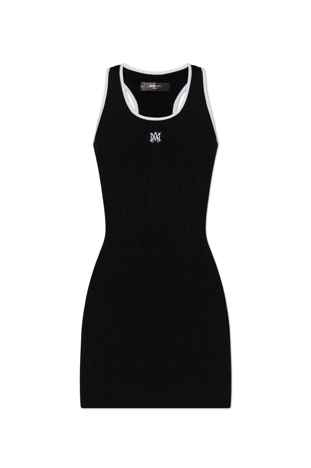 Amiri Logo Embroidered Knitted Mini Dress