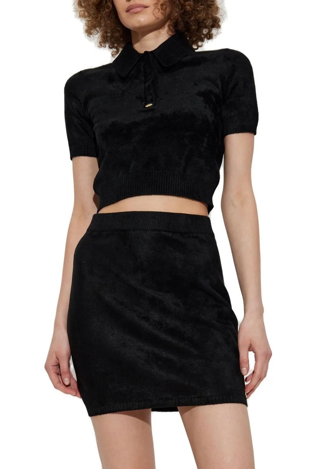 Amiri Velvet Polo Shirt