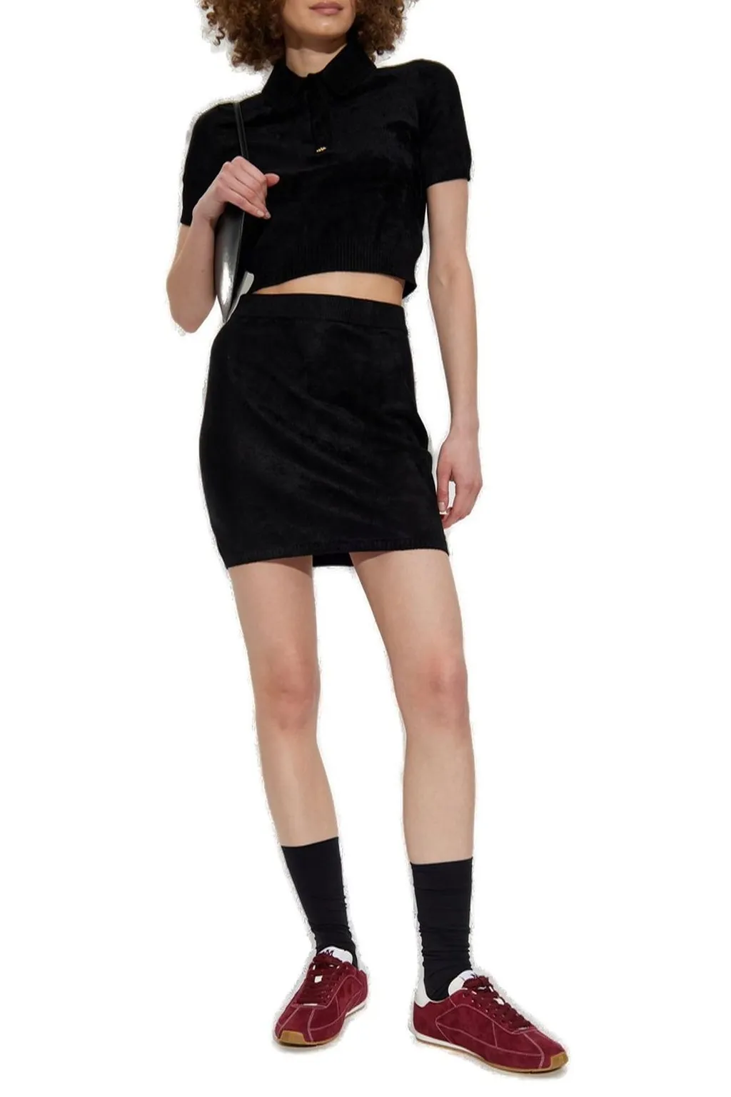 Amiri Velvet Polo Shirt