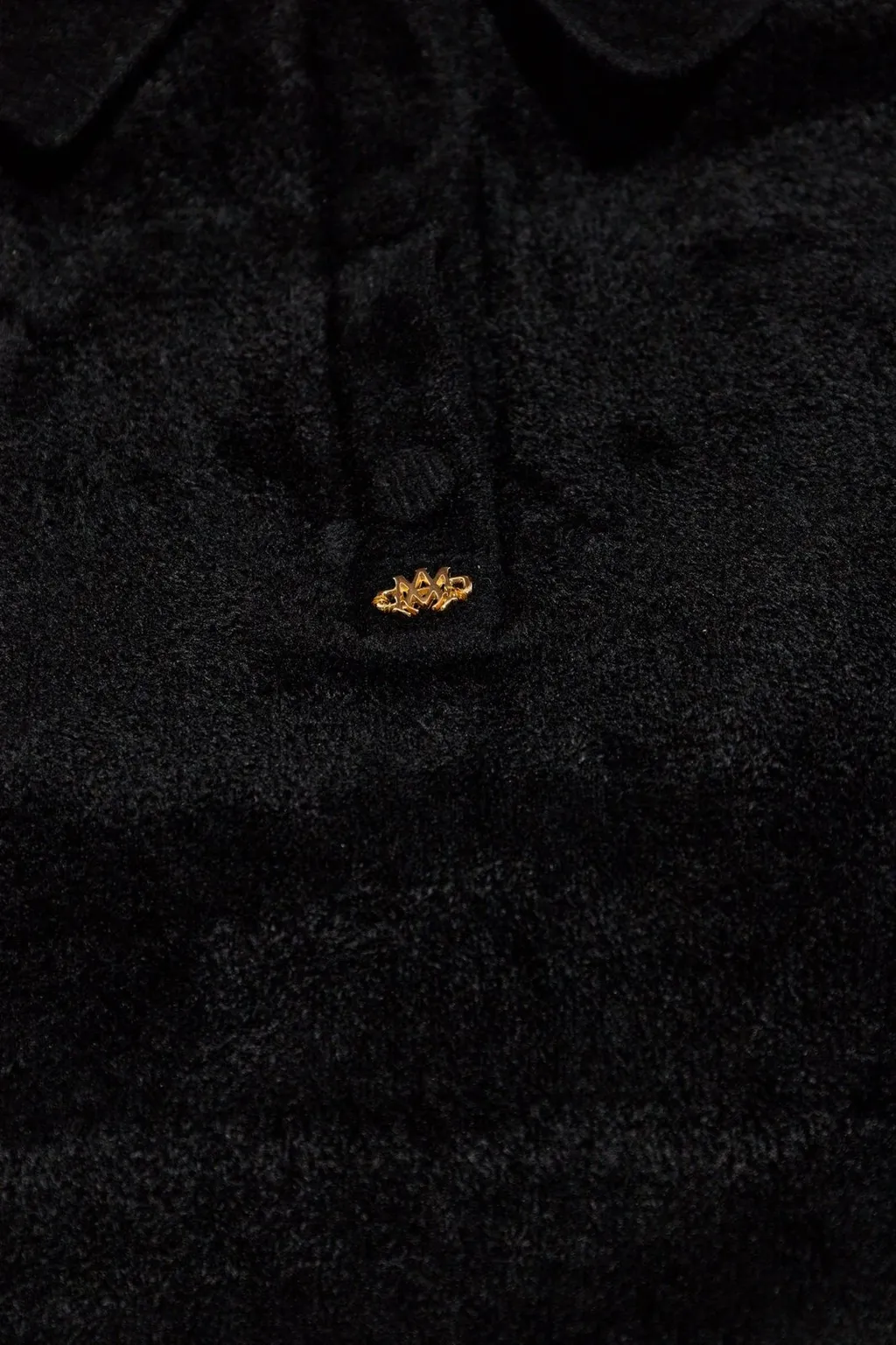 Amiri Velvet Polo Shirt