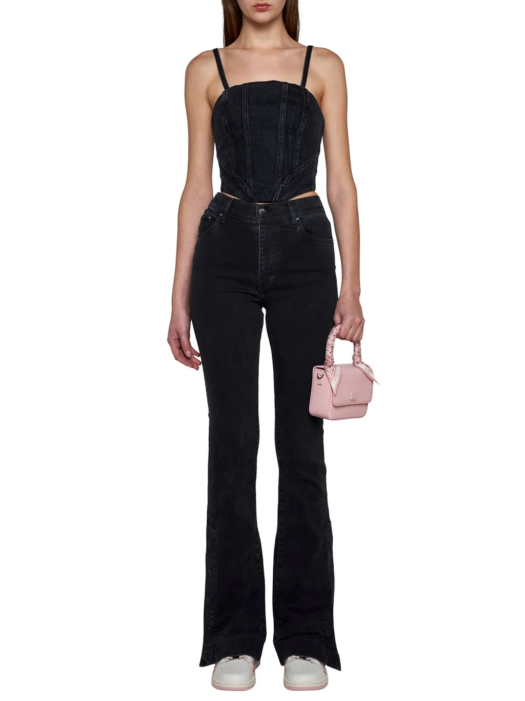 Amiri Sleeveless Bustier Denim Top