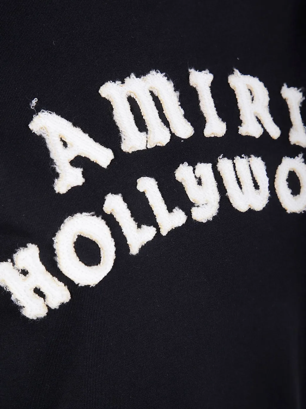 Amiri Logo Flocked Crewneck T-Shirt