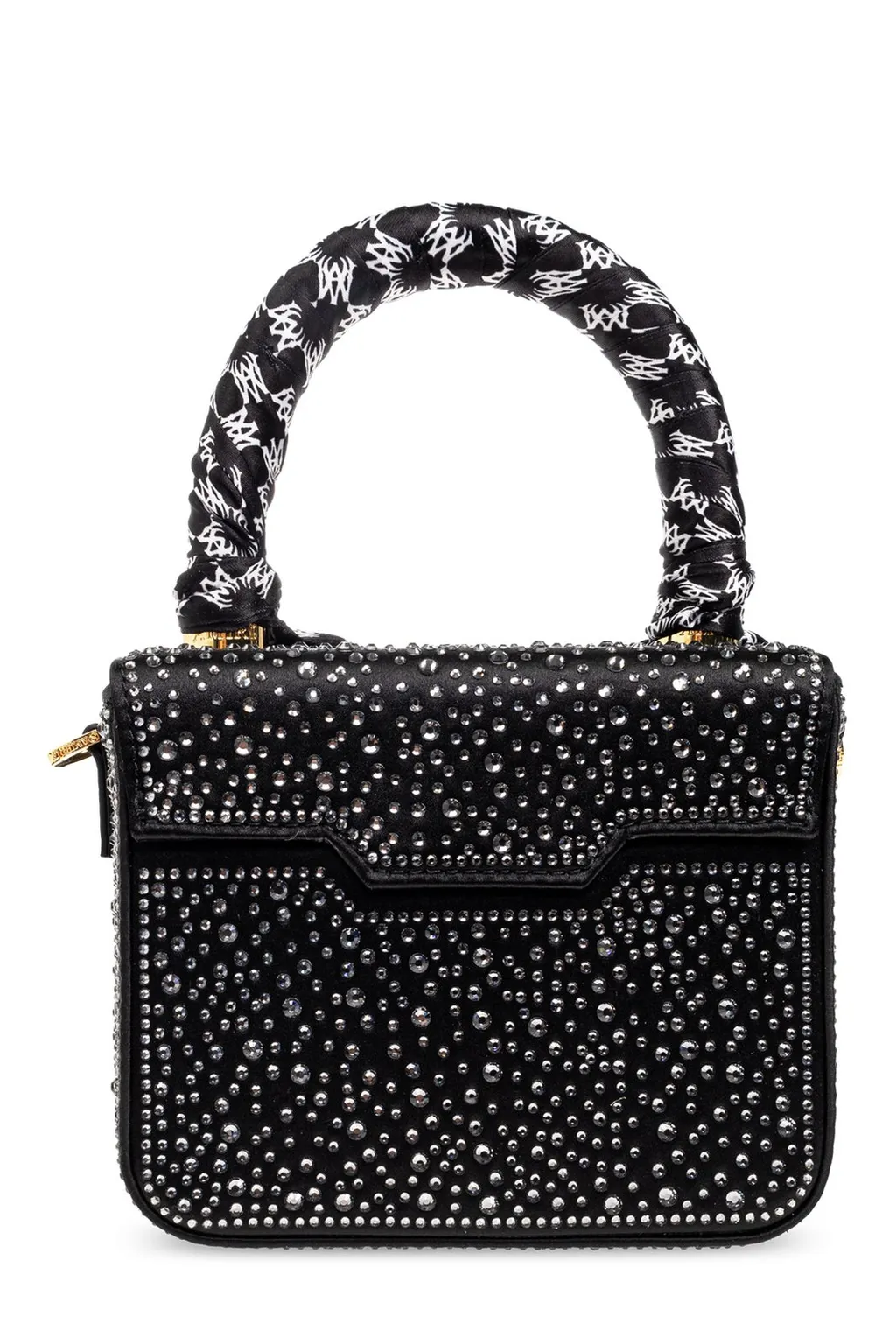 Amiri Embellished Scarf Detailed Top Handle Bag
