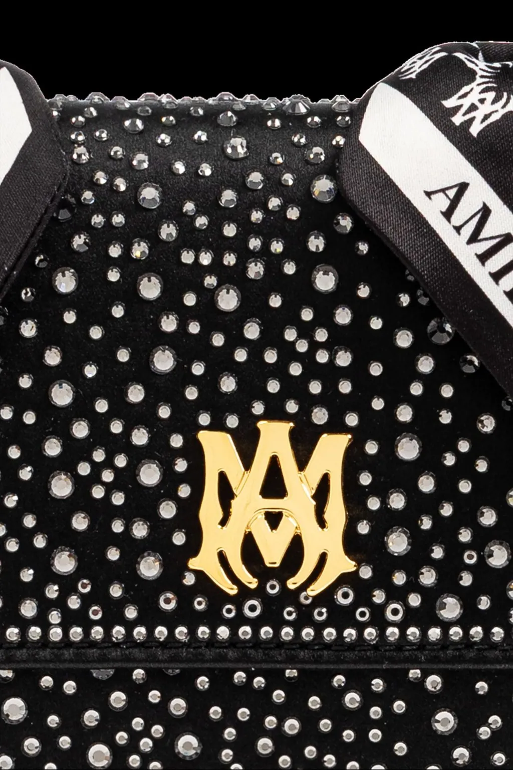 Amiri Embellished Scarf Detailed Top Handle Bag