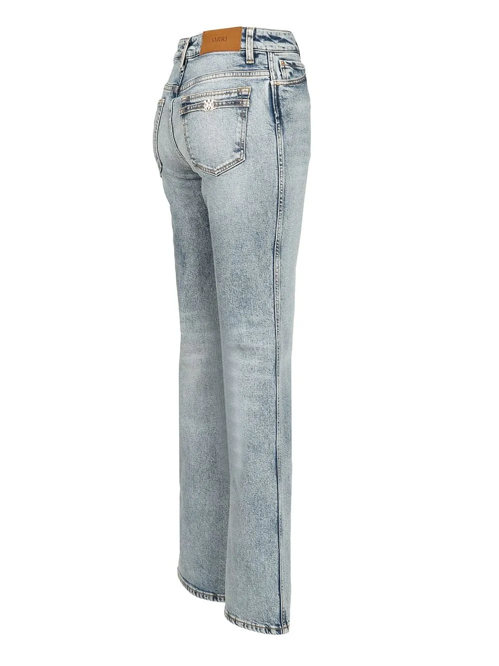 Amiri Ma Logo Patch Flared Jeans