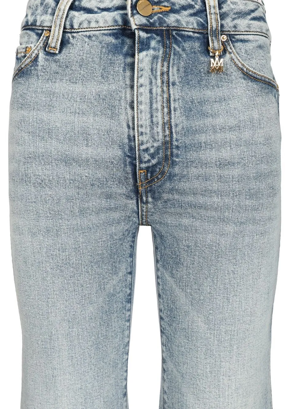 Amiri Ma Logo Patch Flared Jeans