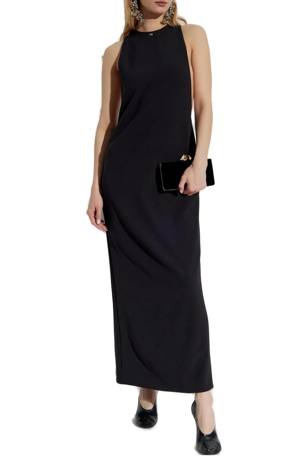 Amiri Logo-Plaque Sleeveless Dress