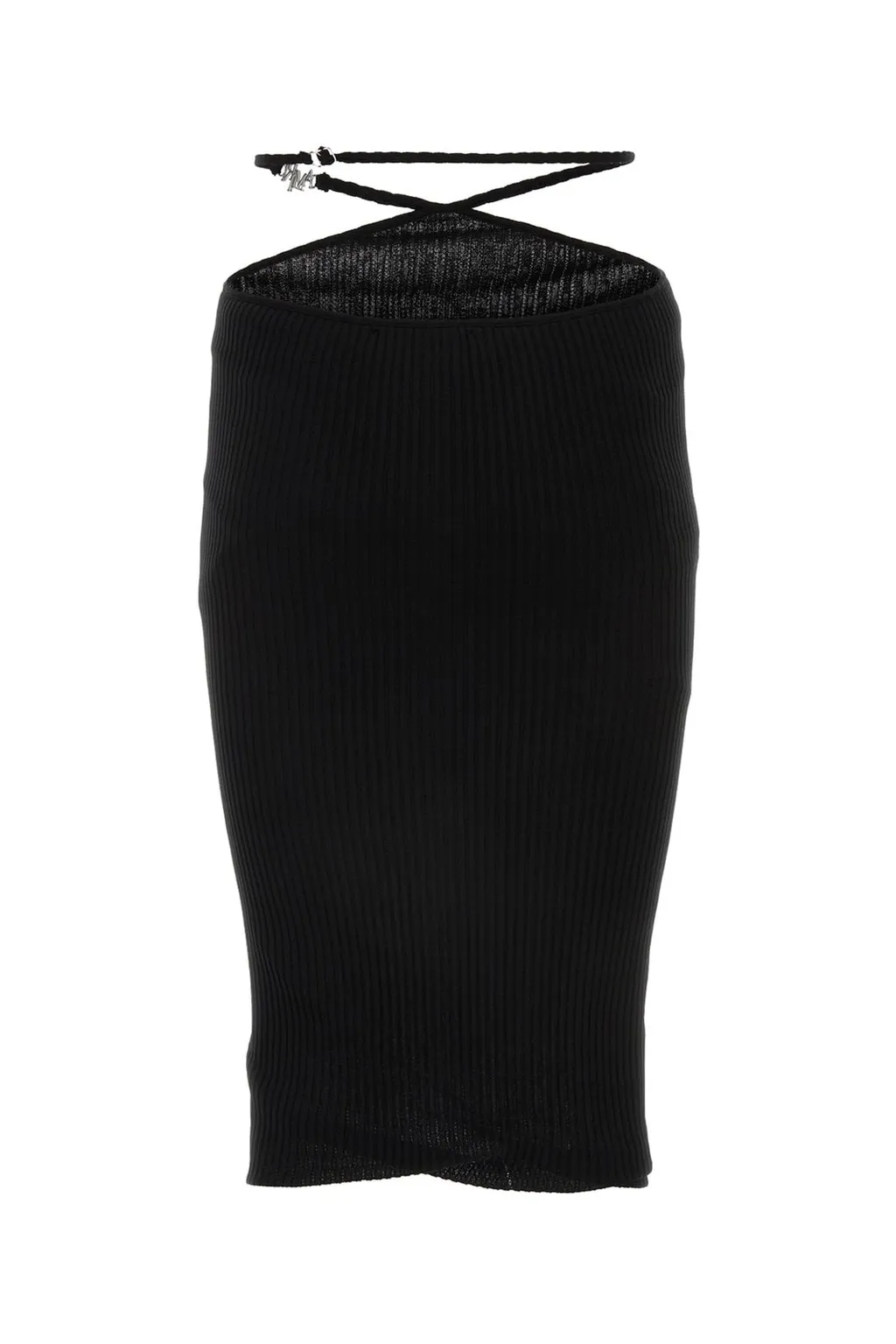Amiri High-Waist Strap-Detailed Pencil Midi Skirt