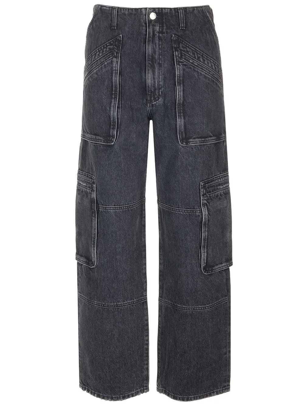 Amiri Wide-Leg Cargo Loose Jeans