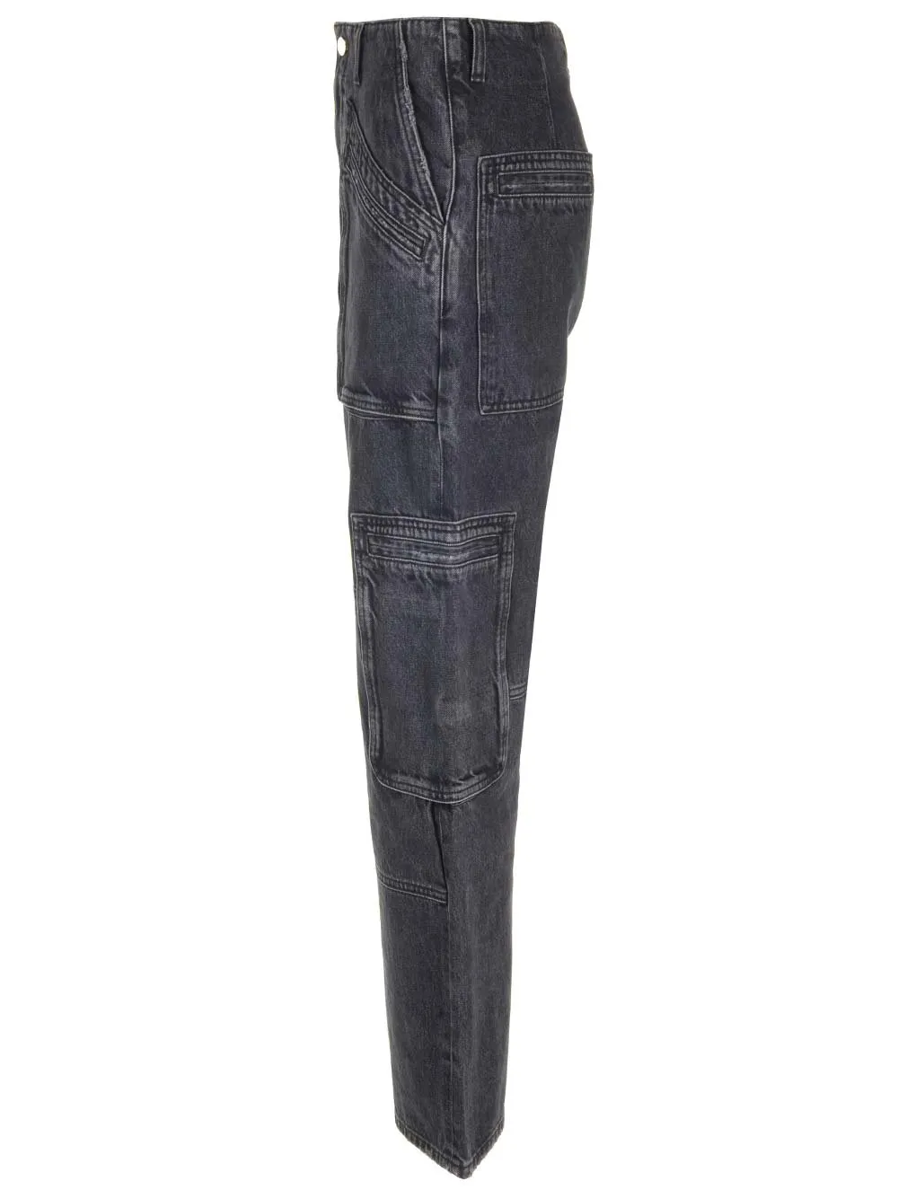 Amiri Wide-Leg Cargo Loose Jeans