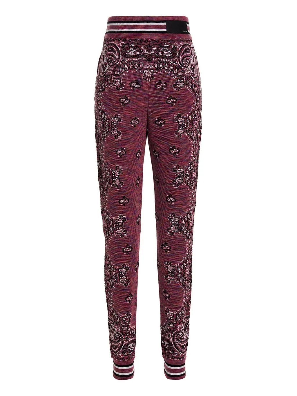 Amiri Bandana-Pattern Knitted Drawstring Pants
