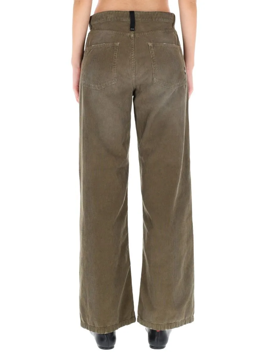 Amish Wide-Leg Velvet Pants