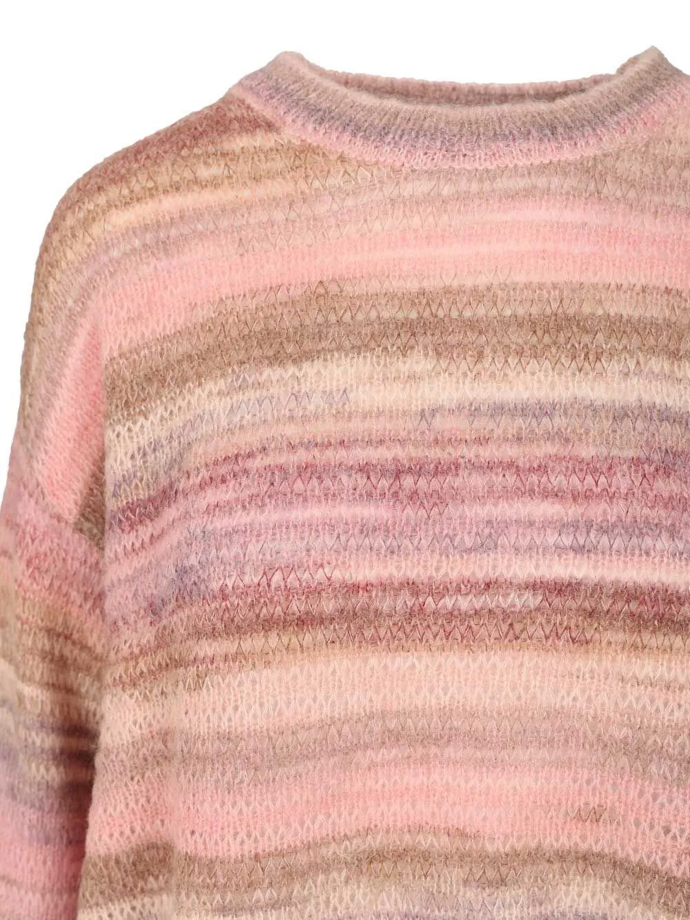 Amish Striped Crew Neck Knitwear