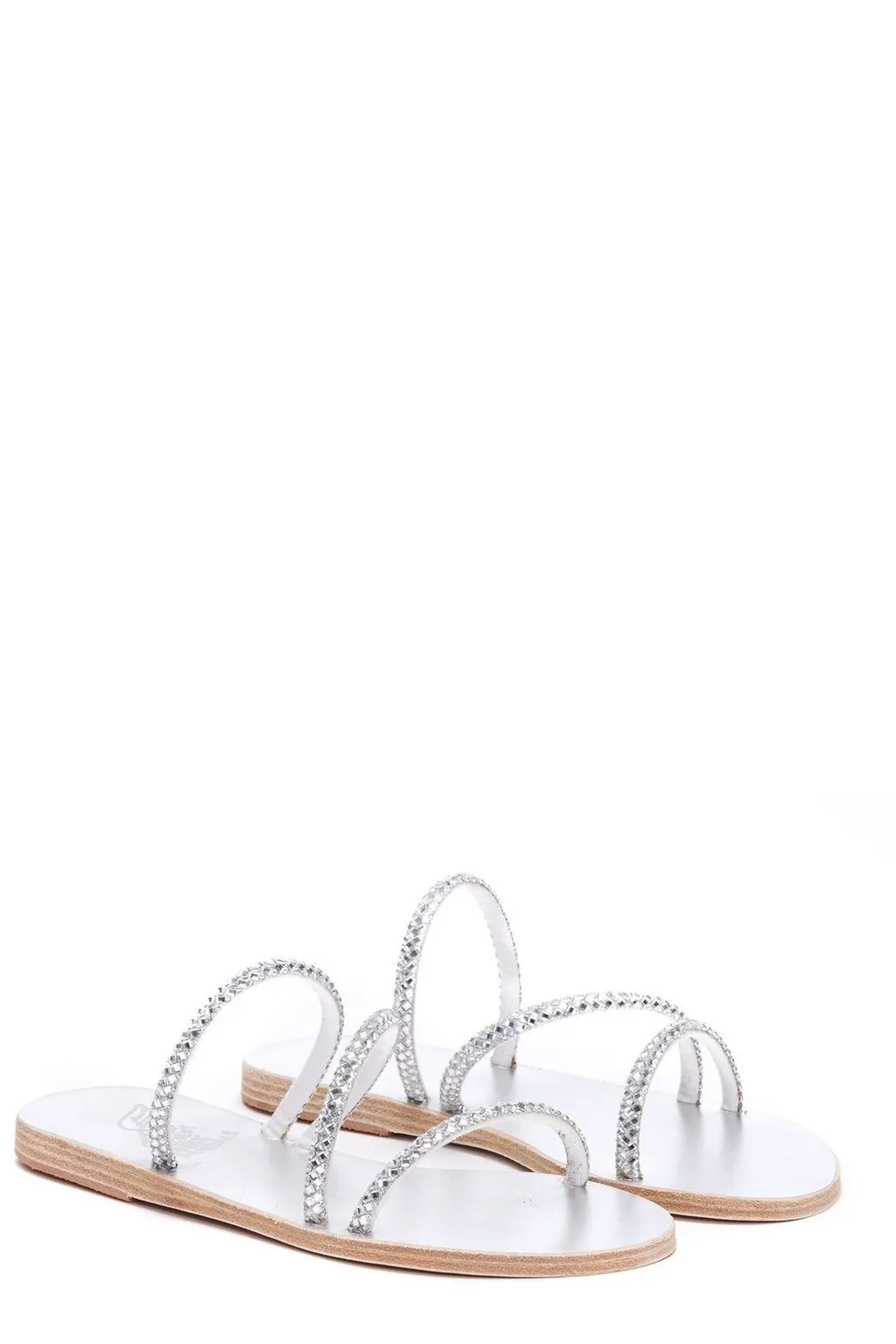 Ancient Greek Sandals Polytimi Embellished Slip-On Sandals